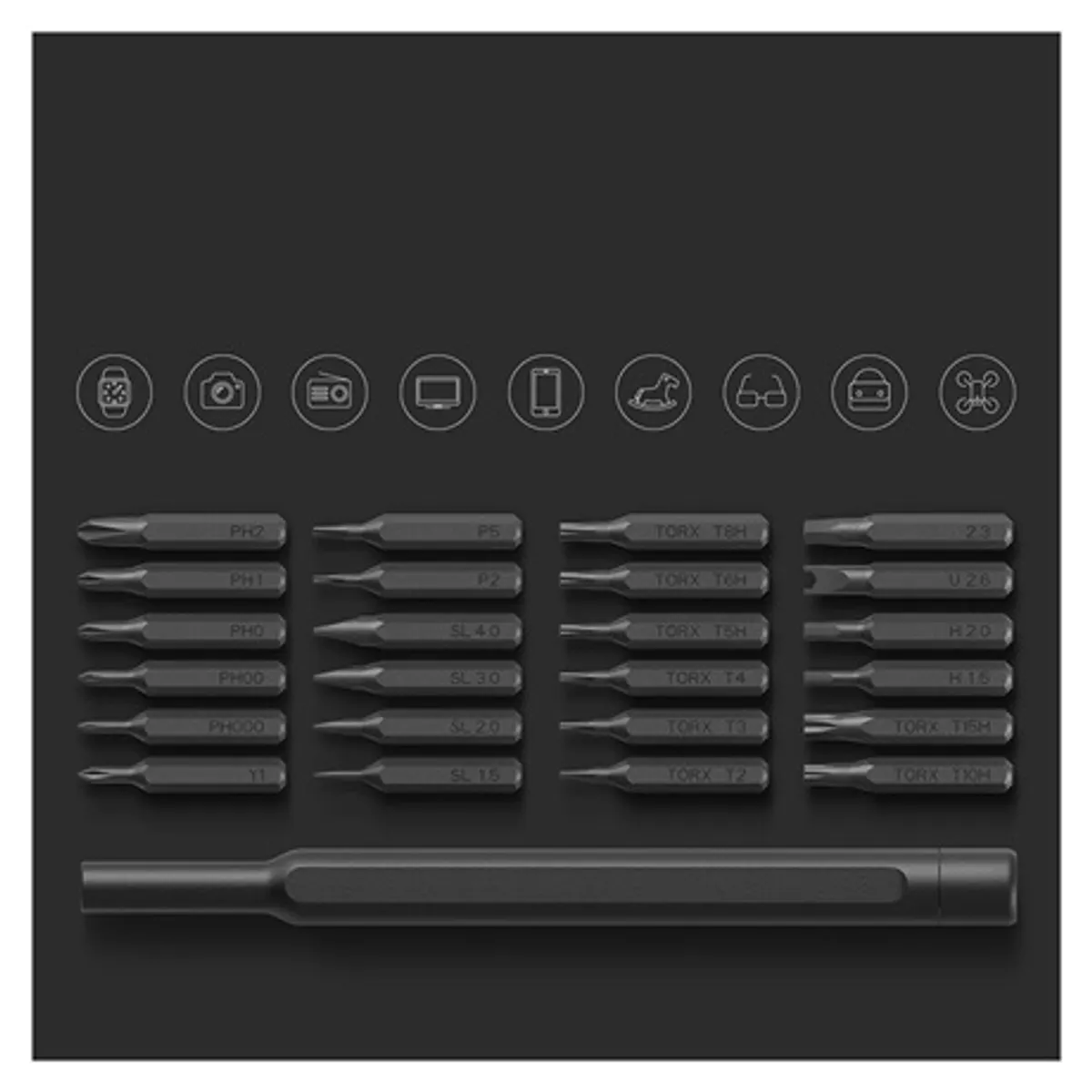 Xiaomi MI CORDLESS PRECISION SCREWDRIVER KIT Vezeték nélküli precíziós csavarhúzó készlet S2 acélfejek alumínium fogantyú #2