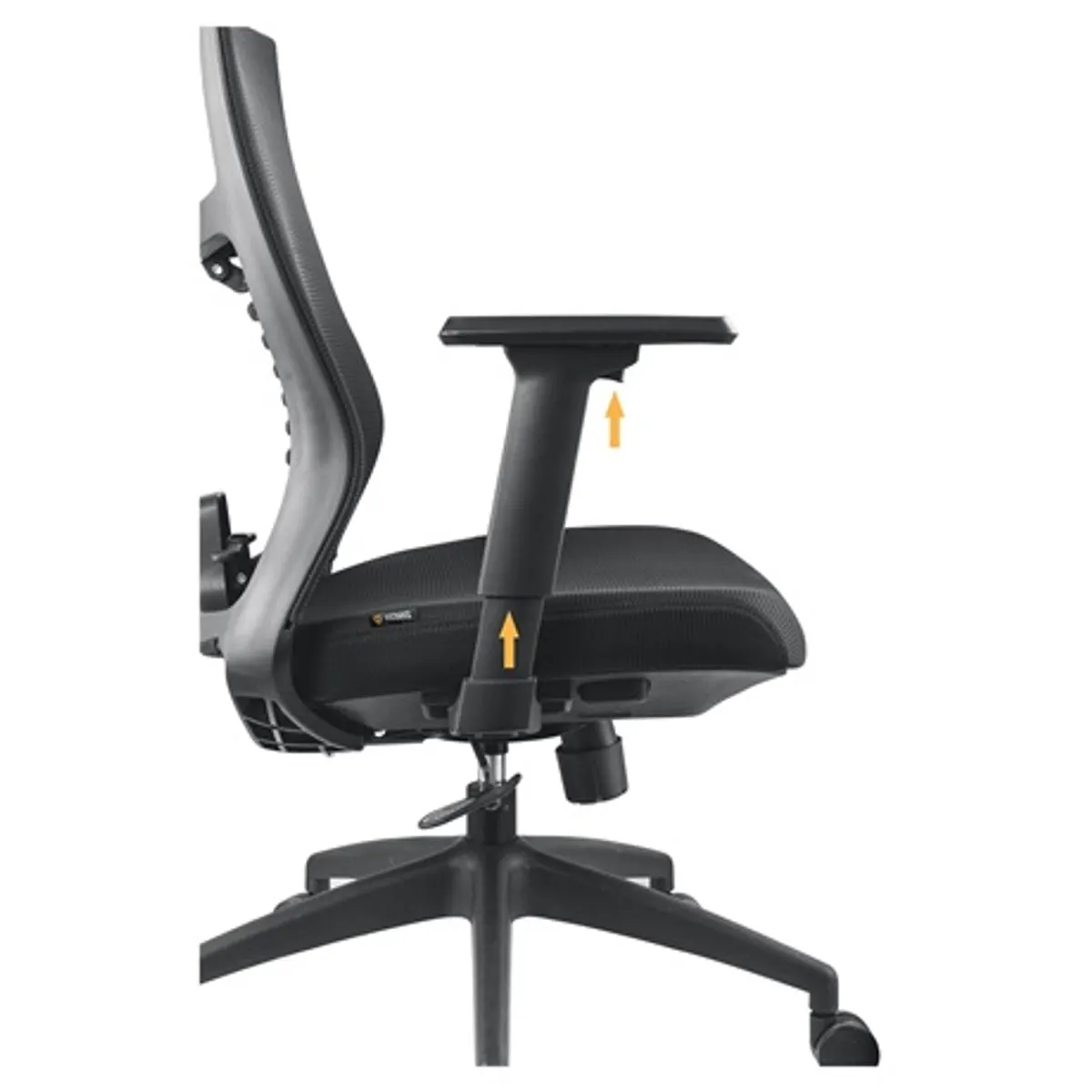 Yenkee YGC 500BK FISHBONE 3D állítható könyöktámasz szinkron mechanizmus ülésmagasság 48-56 cm 90-135 deg háttámla dőlésszöge 120 kg teherbírás #8