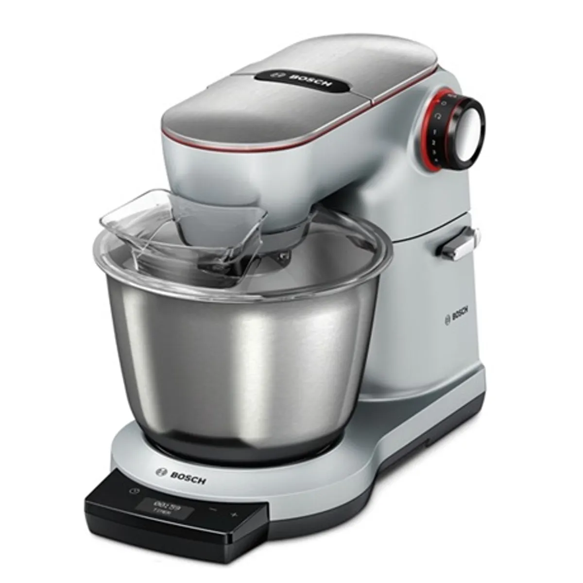 Bosch MUM9BX5S22 OptiMUM konyhai robotgép 1500 W beépített mérleg SensorControl Plus 5,5 l fém tál 2,3 l üvegkehely #2