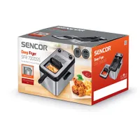 Sencor SFR 7200SS olajsütő 2200 W, 3,2 l kapacitás, 130-190 °C termosztát, időzítő, tapadásmentes belső edény, kivehető kosár, hideg fogantyú #3