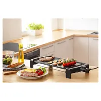 Sencor SBG 104BK grillsütő 2 az 1-ben asztali elektromos 44 x 25 cm 2300 W állítható hőmérséklet csepegtető tálca gránit felület #8
