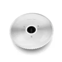 Hyundai FS801 élelmiszerszeletelő 19 cm rozsdamentes penge 0-15 mm beállítás 150 W csúszásmentes láb kivehető vágókés 1,1 m kábel #5