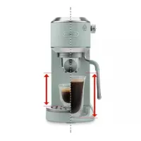 Delonghi EC890.GR Dedica Duo manuális eszpresszó kávéfőző 15 bar 1,1 l 1450 W zöld My LatteArt gőzölőpálcával #2