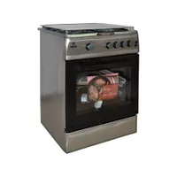 Orion FGO600I inox 4 égős szabadonálló gáztűzhely dupla üvegezésű sütőajtó forgónyárs grill #2