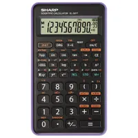 Sharp EL501TBVL tudományos számológép 146 funkció, deg rad grad, 12 számjegy kijelző, 2-8-16-10 alap, nCr nPr n!, védőtok