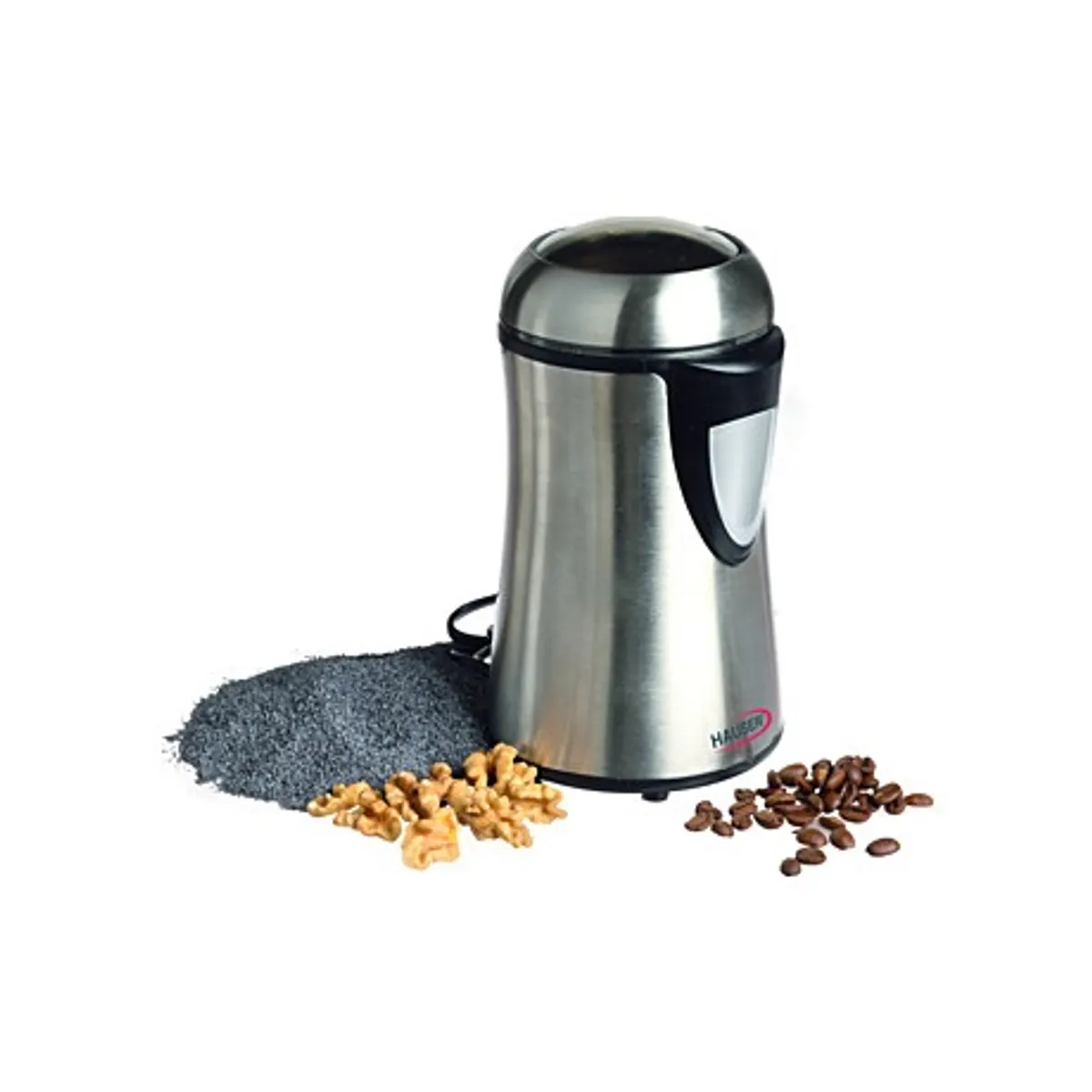 Hauser G742 Kávédaráló 50 g 150 W rozsdamentes acél vágókés pulzáló működés, biztonsági kapcsoló #1