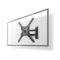 Nedis TVWM1530BK fali TV-tartó 23-55" forgatható 180 fok dönthető 20 fok VESA 100x100 200x100 200x200 300x300 400x200 400x400 30 kg fekete #2