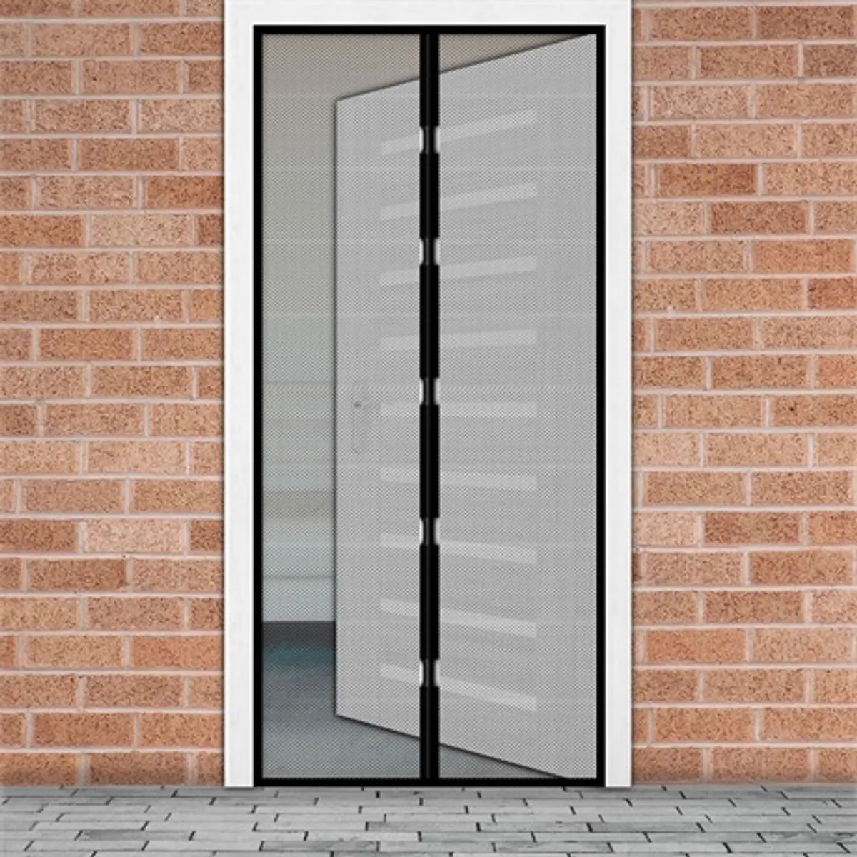 Delight 11398BK Mágneses szúnyogháló ajtóra 100x210 cm fekete #1