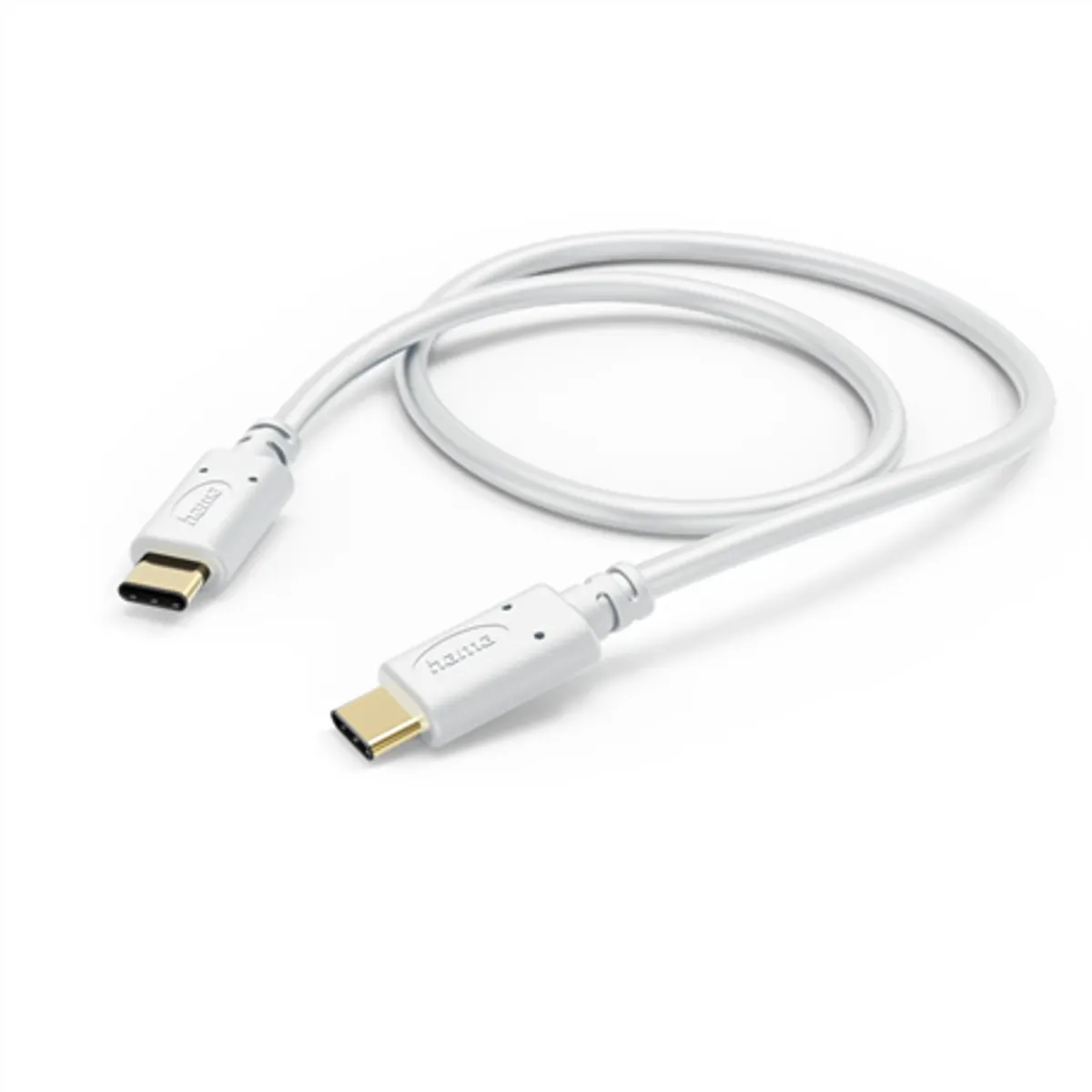 Hama 00201592 USB Type-C töltő- és adatkábel 2x USB-C, USB 2.0, 1,5 m, fehér, aranyozott dugók #1
