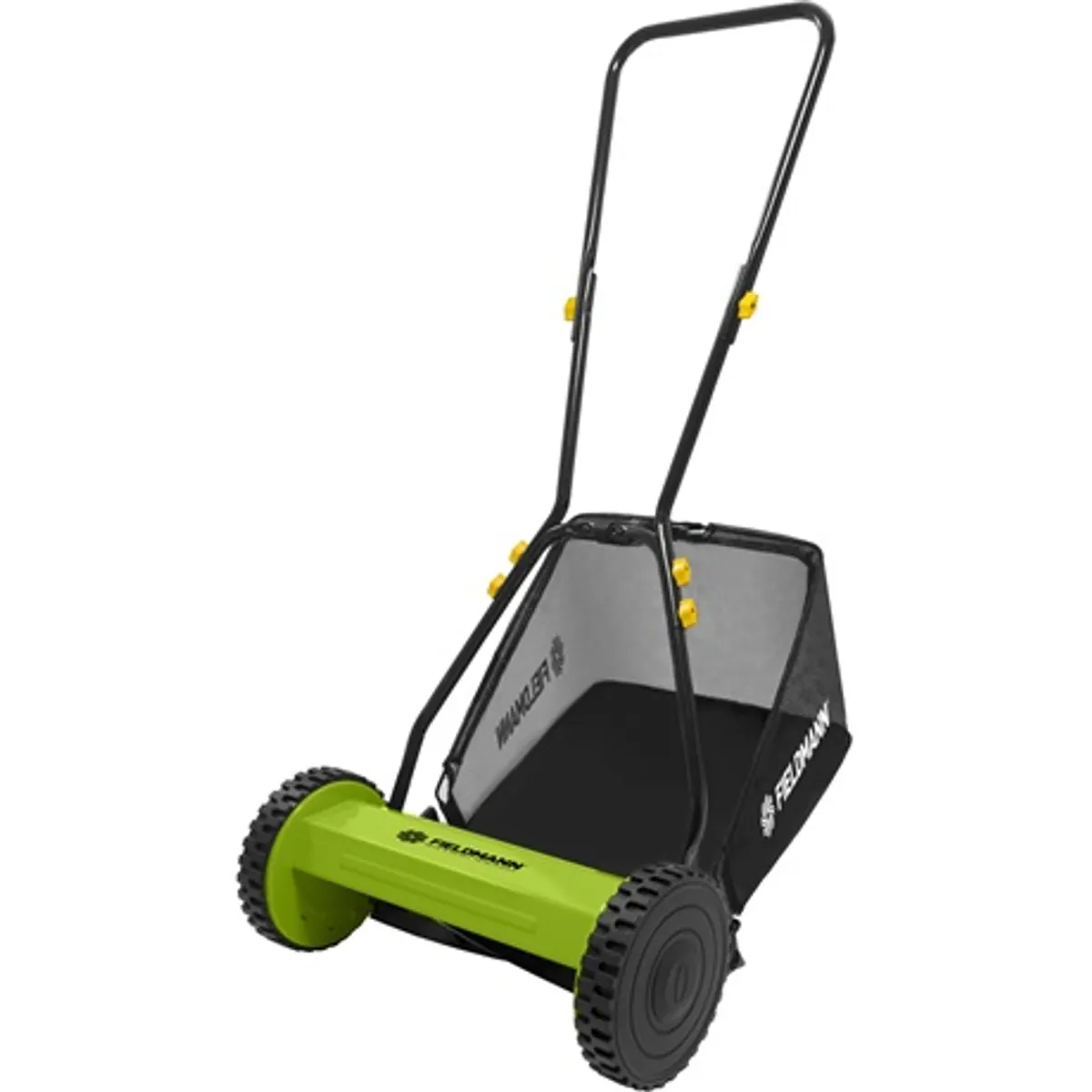 Fieldmann FZR 1010 Fűnyíró 400 mm vágásmagasság 14-43 mm 5 éles késsel 35 l kosár lehajtható fogantyú #1