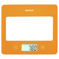 Sencor SKS 5033OR digitális mérleg edzett üveg, 5 kg, 1 g, tara funkció, beépített LCD kijelző, automatikus kikapcsolás 60 s #3