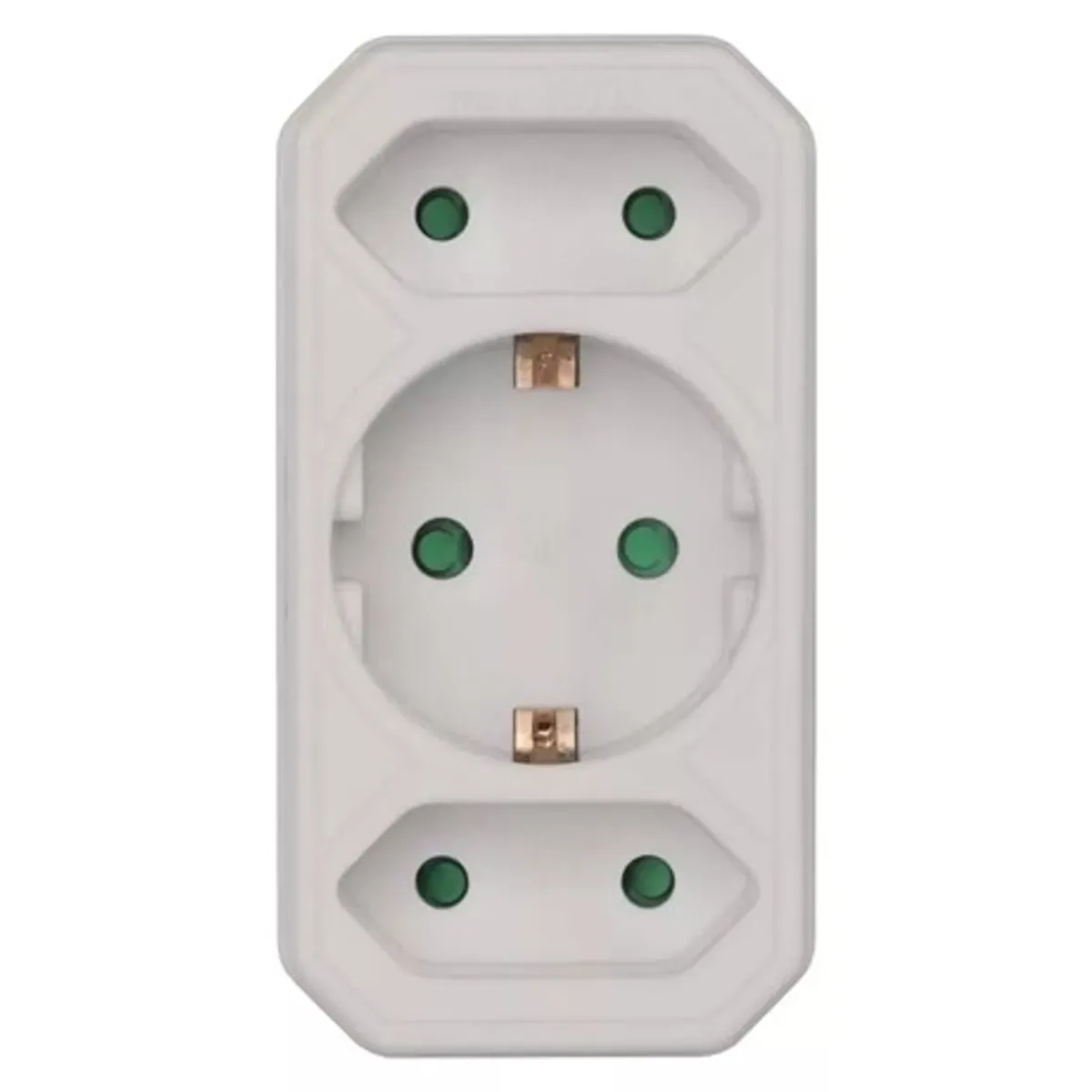 Emos P00272 3 aljzatos schuko elosztó IP20 gyerekzár fehér 250 V 16 A 3680 W #1