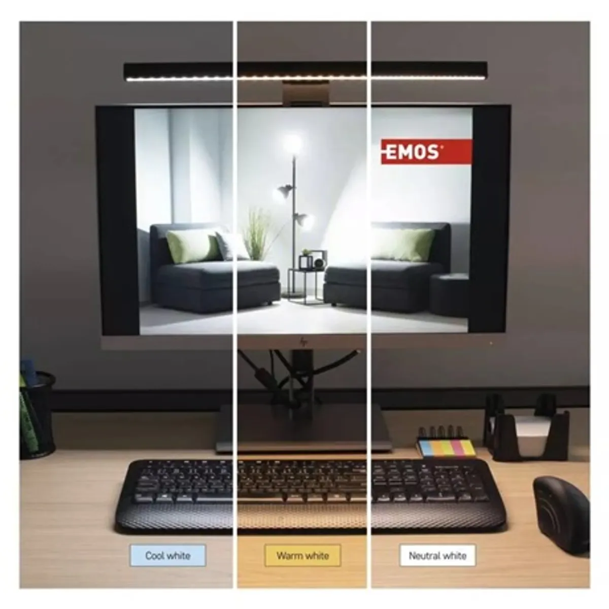 Emos Z7617 Ava LED monitor lámpa fekete #6