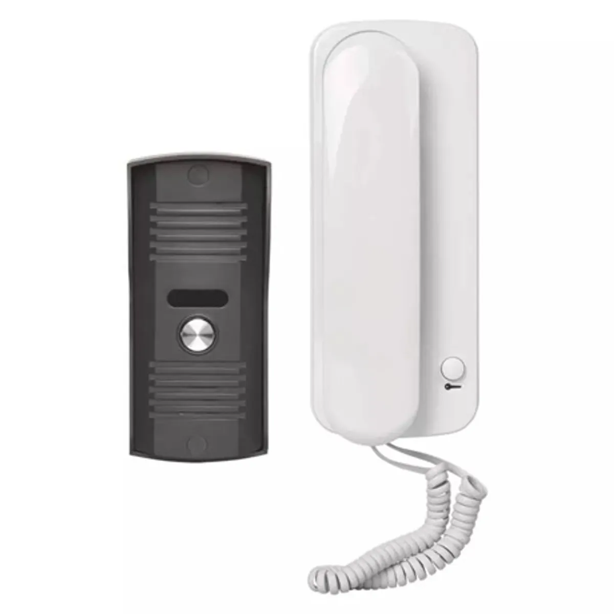 Emos H1085 audió kaputelefon szett 1 lakásos 1 fülhallgató fehér táp 12 vdc #1
