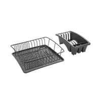Metaltex MX325226 edényszárító fekete 3 részre osztható 30 x 12 x 35 cm #1