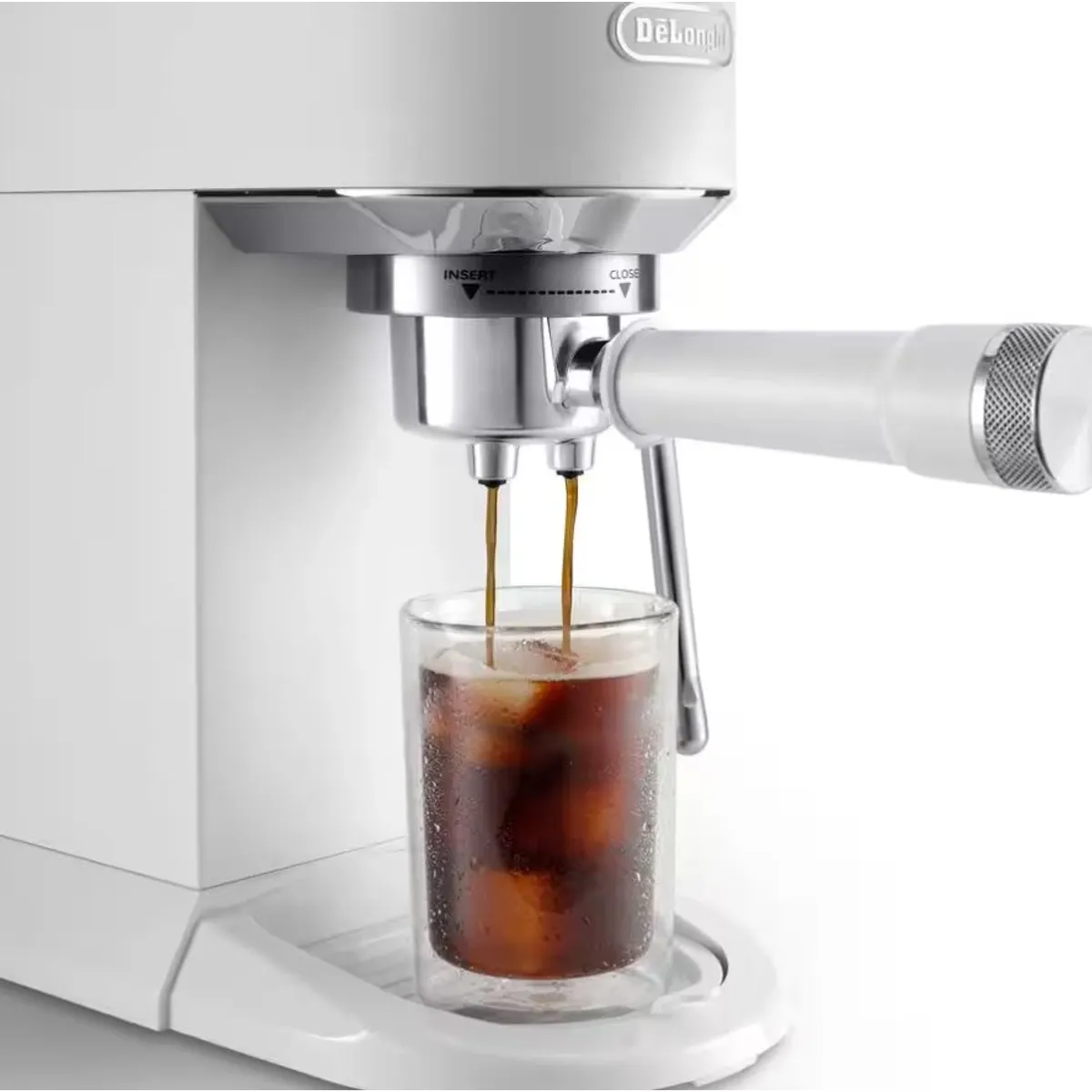 Delonghi EC890.WI Dedica Duo manuális eszpresszó kávéfőző 1,1 l, Fehér, 15 bar, My LatteArt gőzölő #5