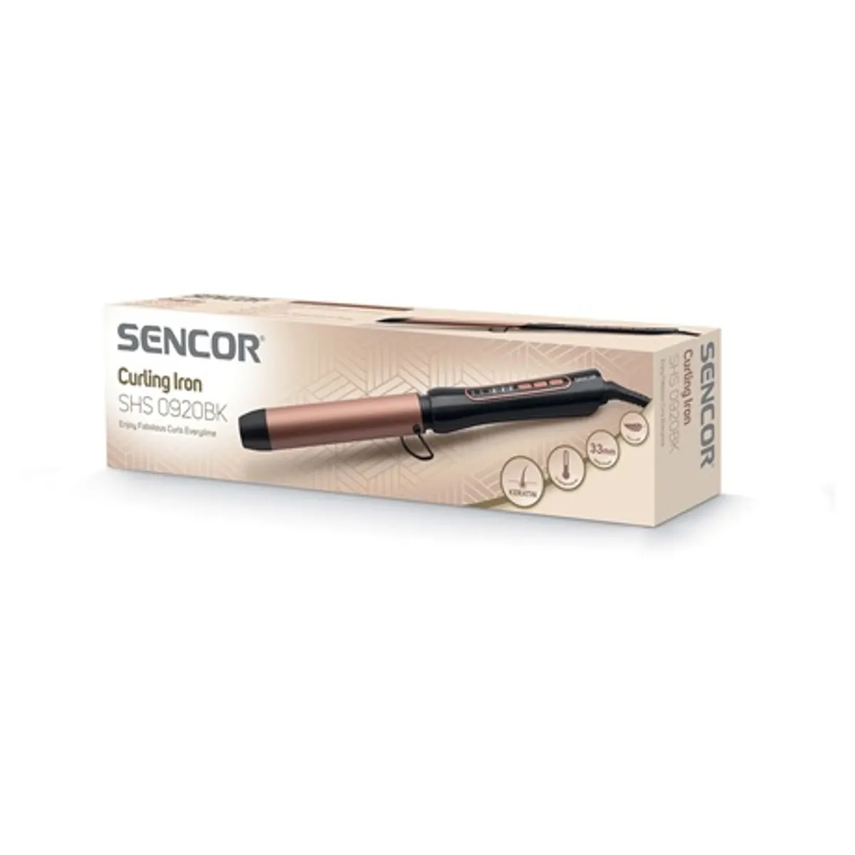 Sencor SHS 0920BK hajsütővas KeratinCare kerámia felület 5 fokozatú hőmérséklet 140 220 C LED skála #7