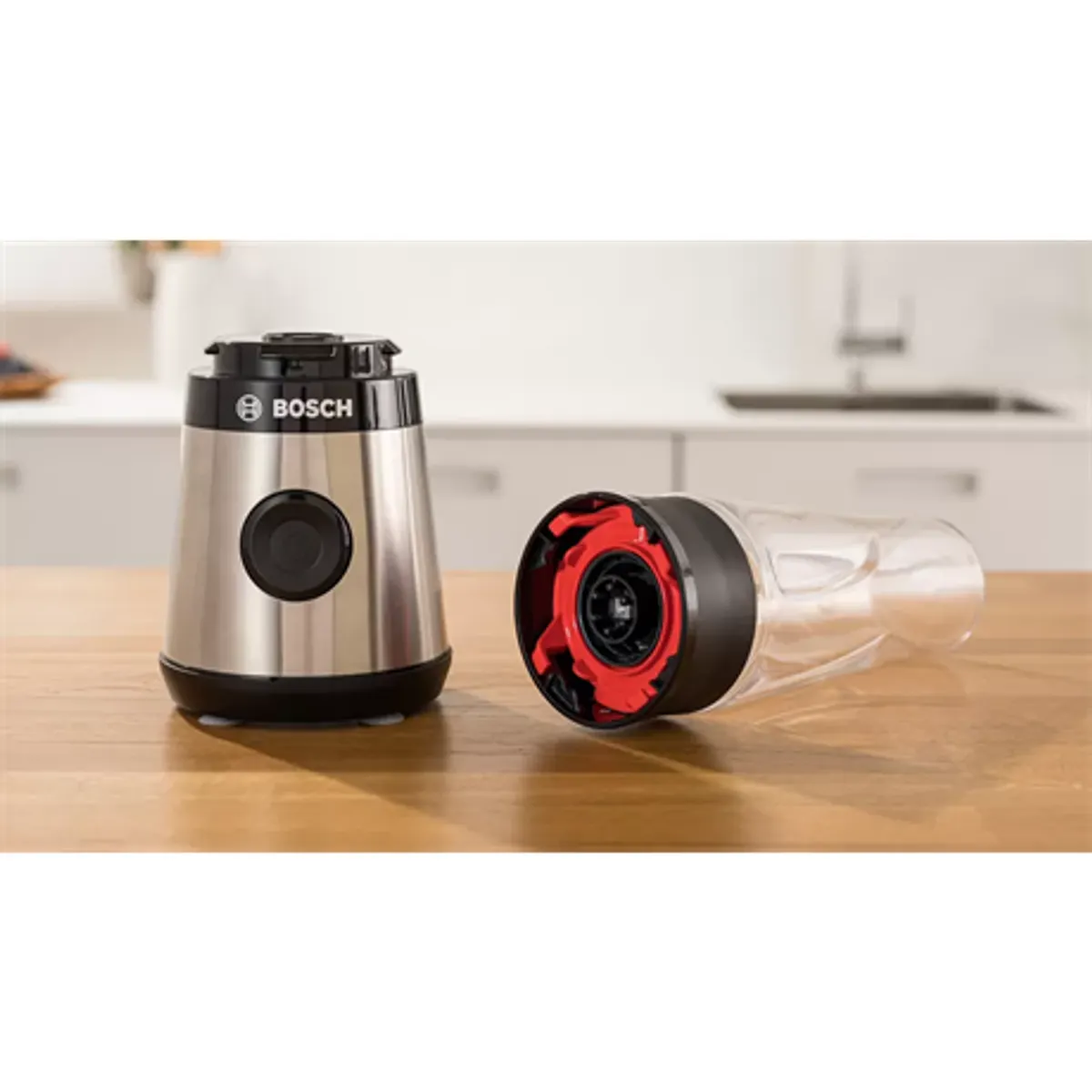 Bosch MMB2111M VitaPower Serie 2 mini turmixgép 450 W ToGo palack 0,6 L Tritan rozsdamentes pengék SafeLock #4