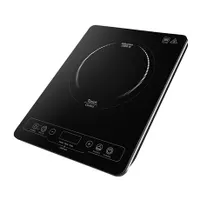 FG FS723 Indukciós főzőlap egy zónás 2000 W 60-240C 10 fokozat 0-180 perc gyerekzár fekete kristály bevonat #1