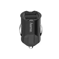 Hama 00200015 Autós töltő 2x USB 2.0, 10,5W, szivargyújtó, fekete #1