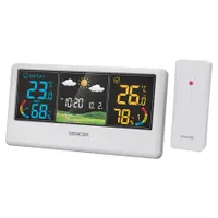 Sencor SWS 4100 W időjárás állomás belső és külső hőmérséklet és páratartalom 433 MHz 80 m #1