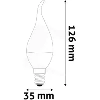 Avide ABC14WW-6.5W-FL LED gyertyaizzó E14 3000K 806 lm #2