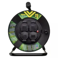 Emos P08225 kábeldob kültéri 4 aljzat IP44 25m 1,5 mm2 230 V #2