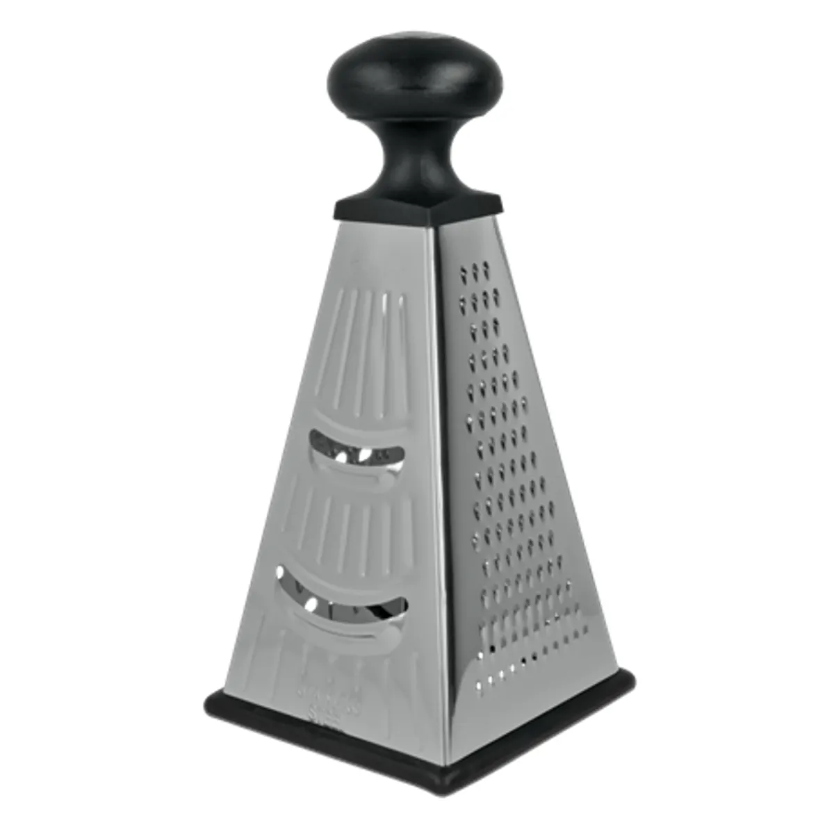 Metaltex MX194616 univerzális reszelő négy oldalú, csúszásmentes szilikon aljú, rozsdamentes acél, fogóval #1