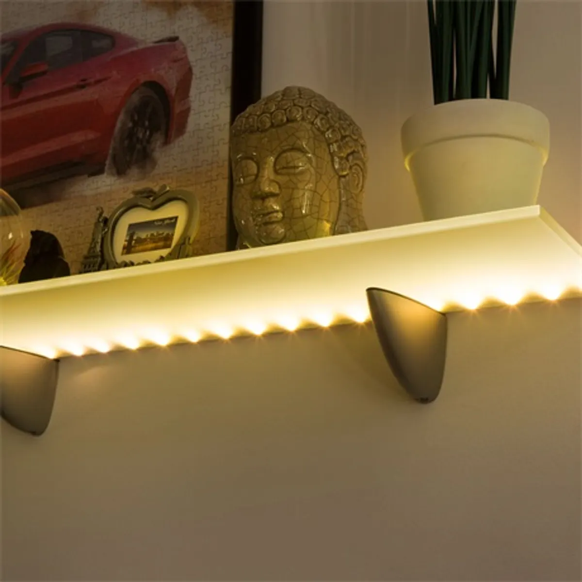 Family Decor 55884 LED szalag melegfehér 1 m 3x AA elem öntapadó #3