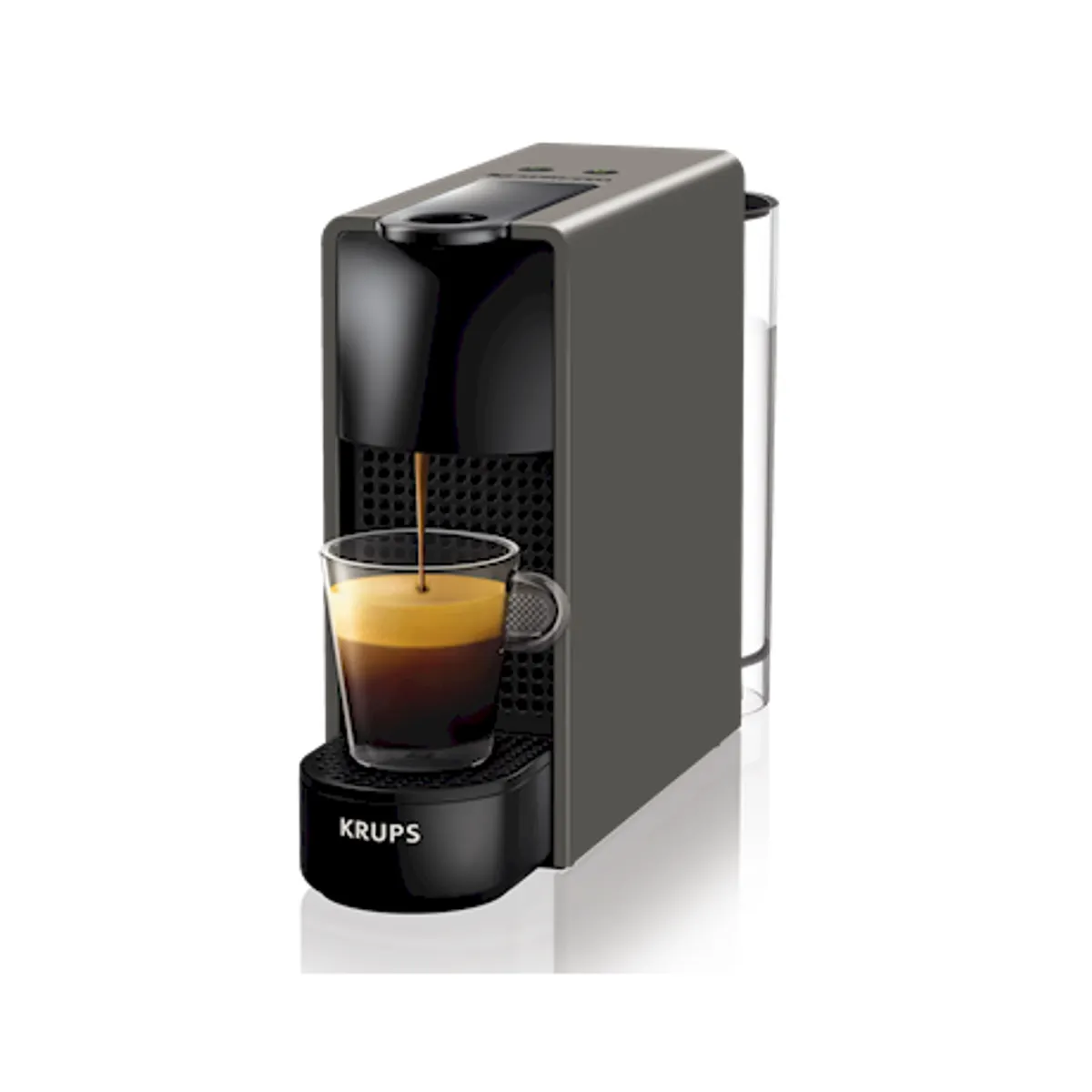 Krups XN110B10 Nespresso Essenza Mini kapszulás eszpresszó 19 bar nyomás 0,6 l víztartály 25 s felmelegedés 9 perc kikapcsolás sötétszürke #1
