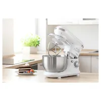 Sencor STM 3620WH-EUE3 robotgép 4 literes rozsdamentes edény bolygó működés felhajtható kar bajonett tartozék rögzítés 600 W #7