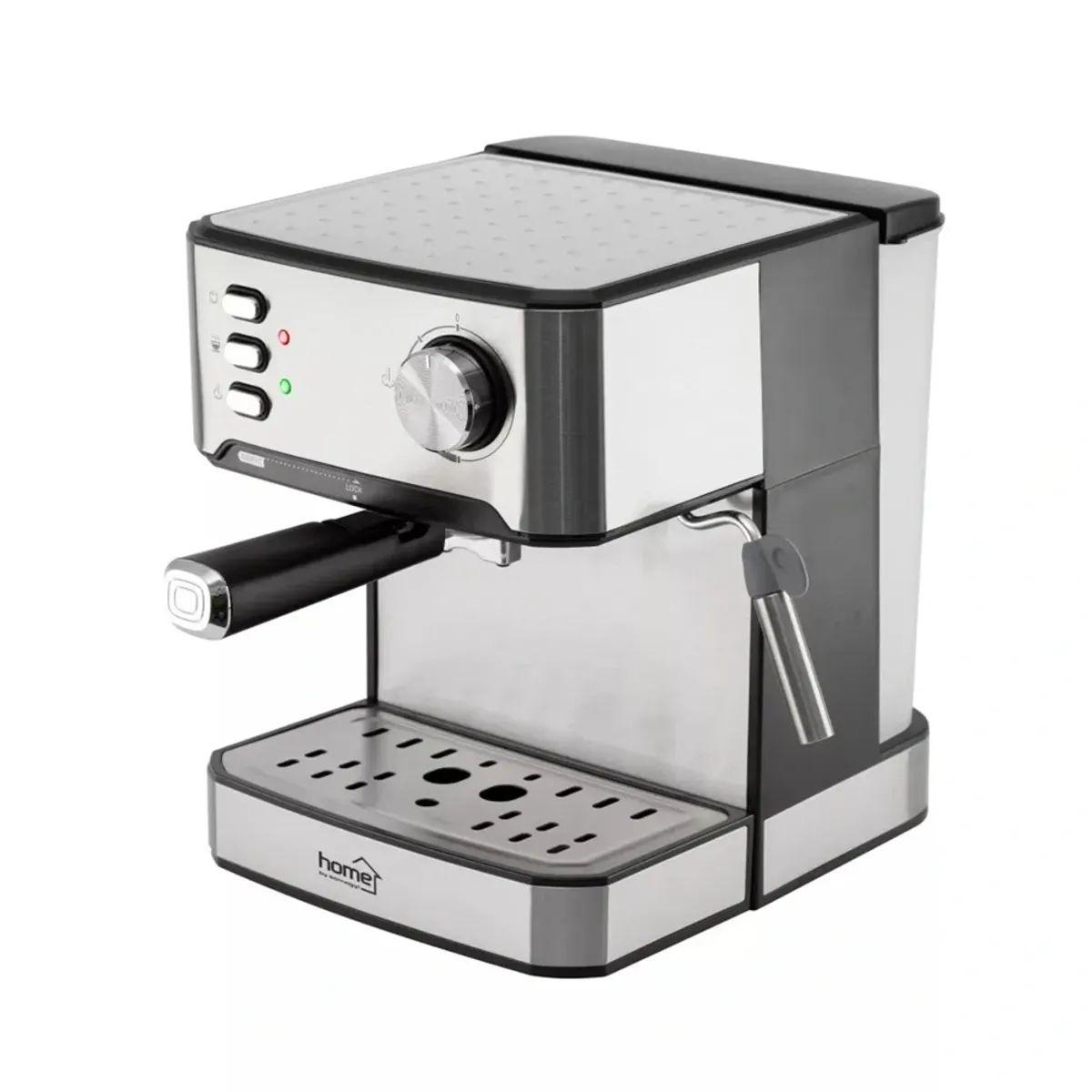 Home by Somogyi HGPR15 presszókávéfőző 15 bar nyomás tejhabosító 1,5 l tartály csészemelegítő rozsdamentes szűrő kivehető csepptálca elektronikus vezérlés #1