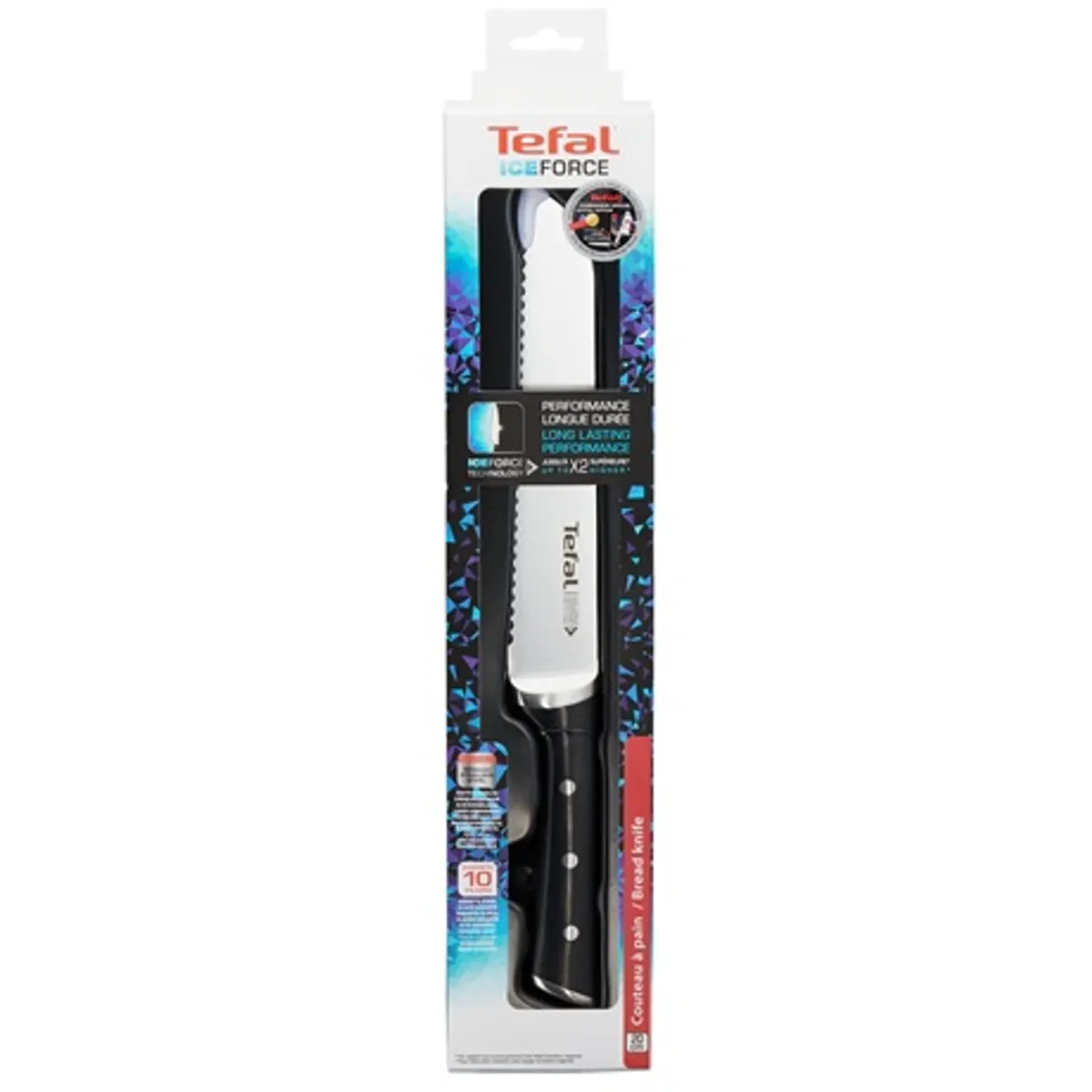 Tefal K2320414 Ice Force kenyérvágó kés rozsdamentes acél 20 cm #3