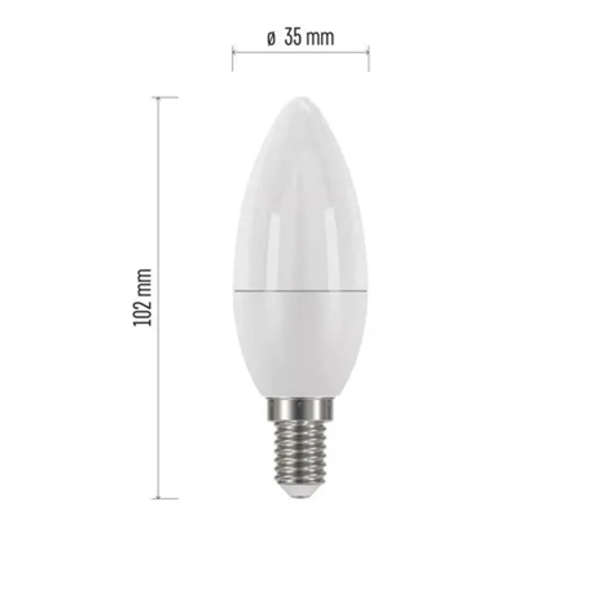 Emos ZQ3220 Classic E14 LED 6W 470lm 2700K meleg fehér 230V #2