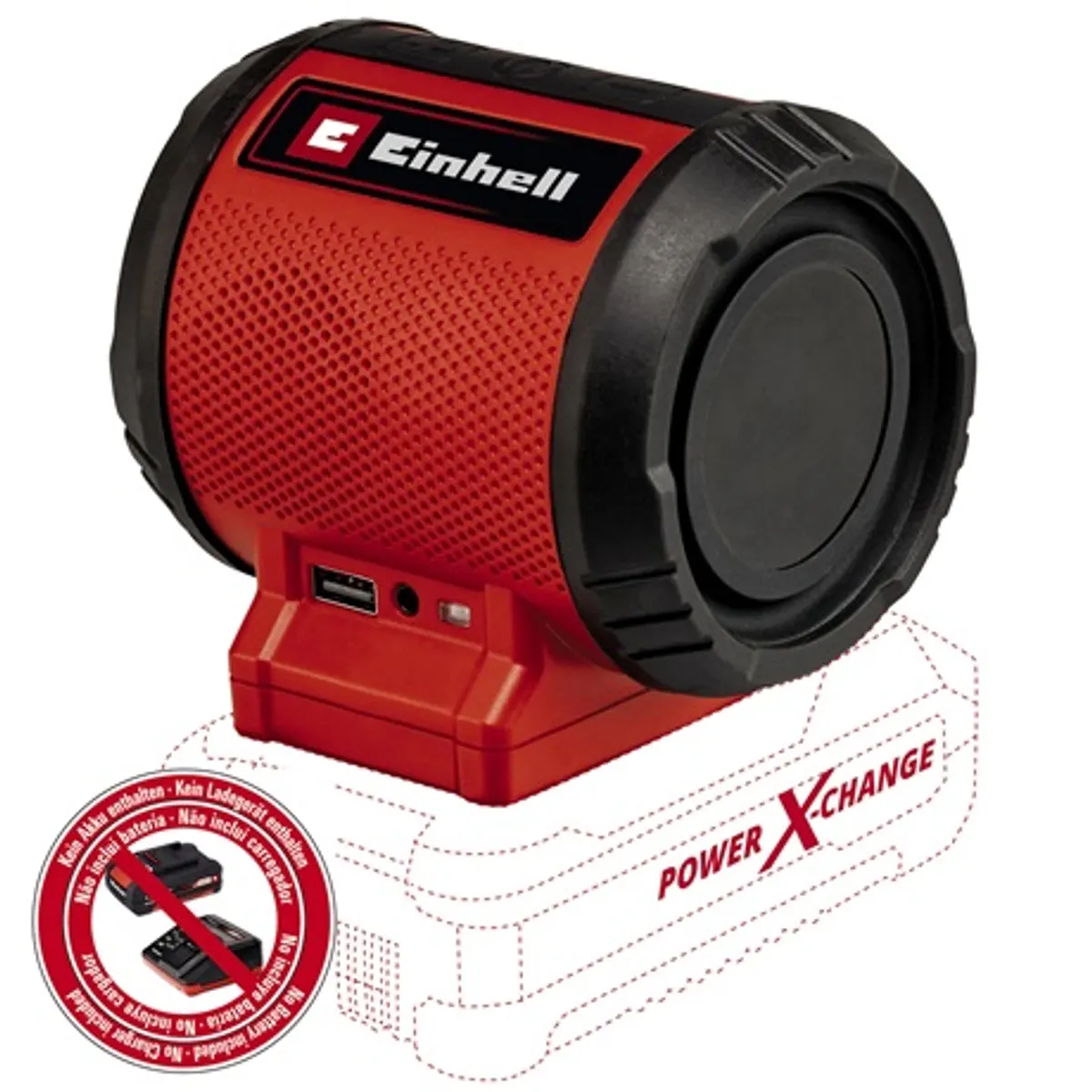 Einhell TC-SR 18 LI - SOLO Power X-Change hangszóró 2x3W Bluetooth 5.0 AUX USB töltés #1