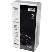 Entac ECL-IR-50MC Karácsonyi füzér 50 LED színes IP44 5 m távirányítóval #2