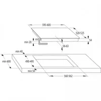 Gorenje GI6421BC indukciós főzőlap 4 zónás keret nélküli érintőszenzoros edzett üveg booster 7200 W fekete #7