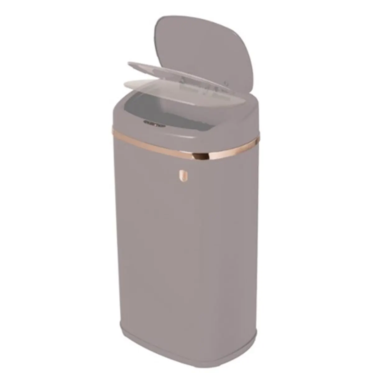 Berlinger Haus BH-9523 szenzoros szemetes 58L keretfedél matt taupe 67x39,5x28 cm #2