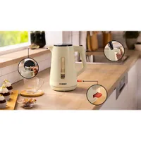 Bosch TWK1M127 DesignLine 1,7 L 2400 W bézs egykezes nyitás automatikus kikapcsolás vízkőszűrő #7