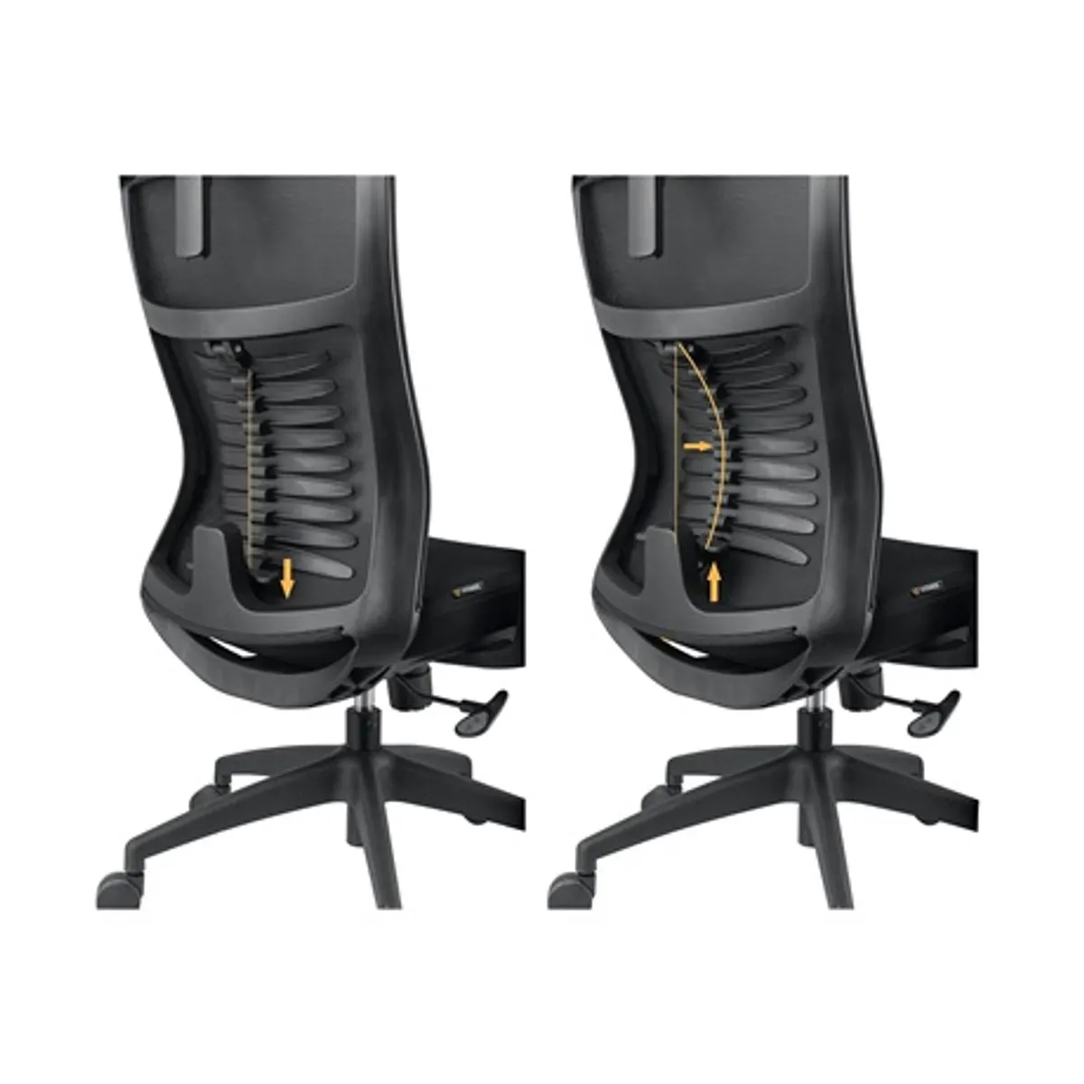 Yenkee YGC 500BK FISHBONE 3D állítható könyöktámasz szinkron mechanizmus ülésmagasság 48-56 cm 90-135 deg háttámla dőlésszöge 120 kg teherbírás #7