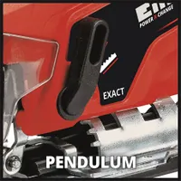 Einhell TC-JS 18 LI - SOLO dekopírfűrész akkumulátoros Power X-Change, lengő előtolás állítható, fúvó funkció, gyorsszerszám-csere #5