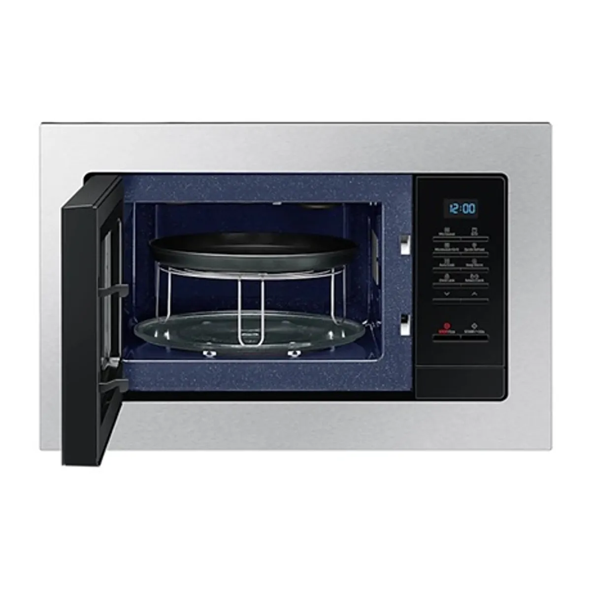 Samsung MG23A7013CT\/EO beépíthető mikrohullámú sütő grill 23l 1300w ceramic inside üveg érintőpanel olaj nélküli sütés #3