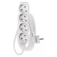 Emos P0423R hosszabbító 4 aljzat schuko 3 m fehér 1,5 mm2 PVC #1