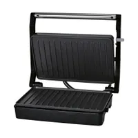 Home by Somogyi HG KG 01 Mini kontakt grill 1000 W 23 x 14,5 cm bordázott sütési felület alumínium bevonatú tapadásmentes védelem 230 V 50 Hz #1