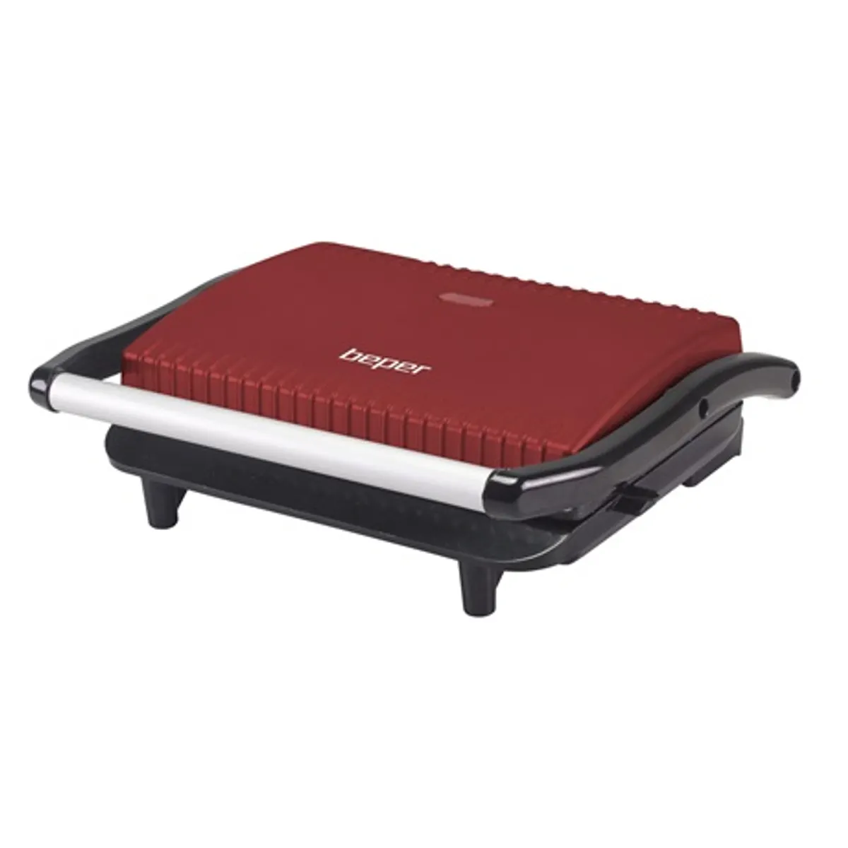 Beper P101TOS002 panini sütő piros 850 W grilllapok tapadásmentes bevonattal működési lámpával csúszásmentes lábak méretei 29,4x10,40x25 cm #4