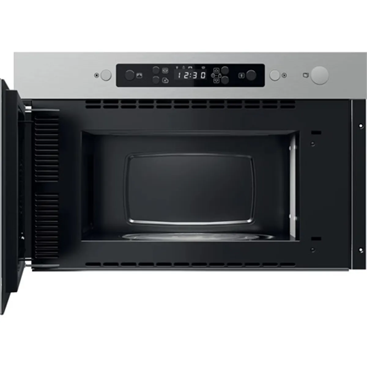 Whirlpool MBNA910X beépíthető mikrohullámú sütő 22L 750W gőz funkció oldalnyíló üvegajtó ajtónyitás JET Start JET Defrost gyermekzár kijelző #3