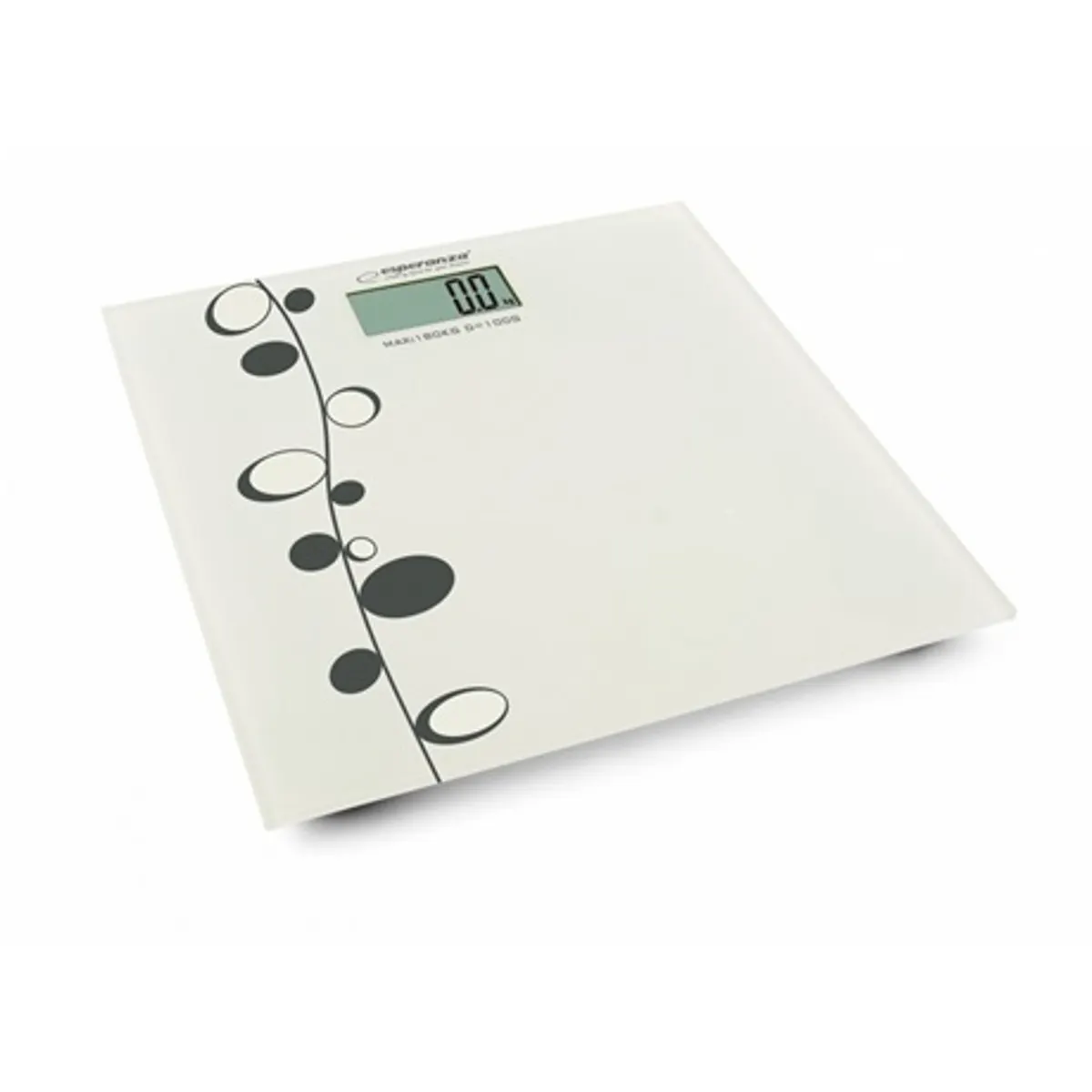 Esperanza EBS005 Zumba személymérleg 180 kg 100 g automatikus bekapcsolás lcd 6 mm edzett üveg kg lb st gombelemmel #1