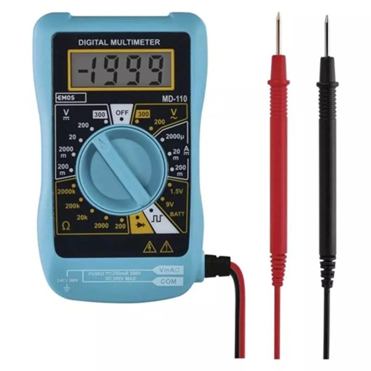 Emos M0320 MD-110 multiméter 3,5 digit kijelző manuális tartomány háttérvilágítás #1