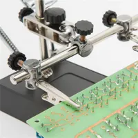 Handy 10103 paneltartó nagyítóval és forrasztópáka tartóval lencse méret 90 mm és 34 mm nagyítás 2.5x 7.5x 10x led világítás 5 led táp usb vagy elemes #4