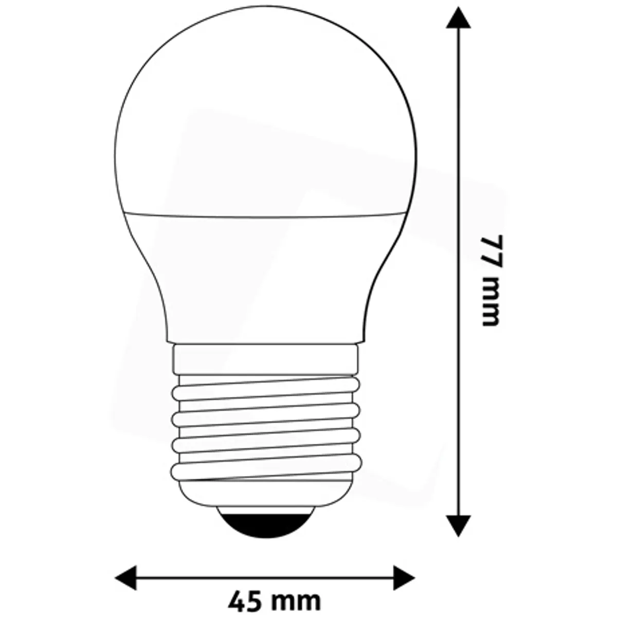 Avide ABMG27EW-6.5W LED Globe Mini G45 6.5W E27 2700K #3